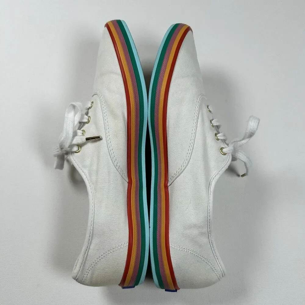 Keds Rainbow Sole Sneakers Tennis Shoes White Dream Foam Womens Size 9/ EUR 40 - Picture 6 of 11